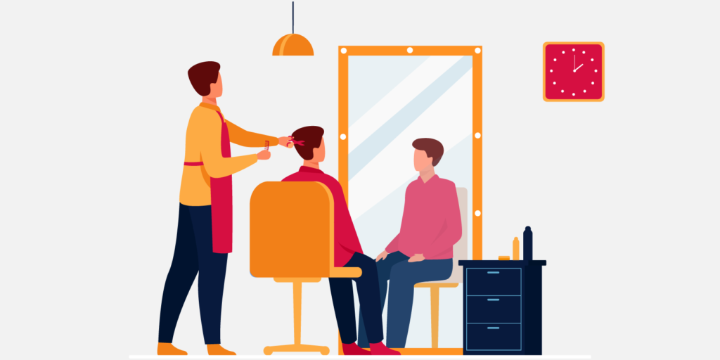 Un salon de coiffure au TOP avec les SMS